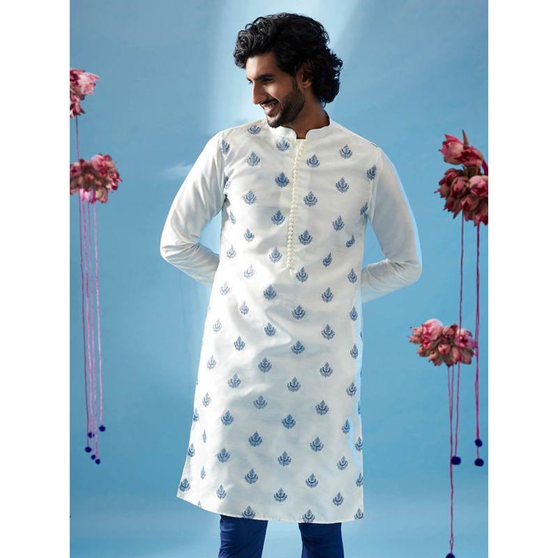 KISAH Men White Kurta (44)