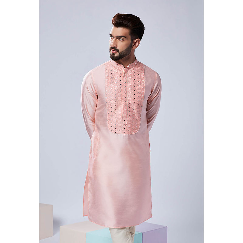 KISAH Men Pink Kurta (40)