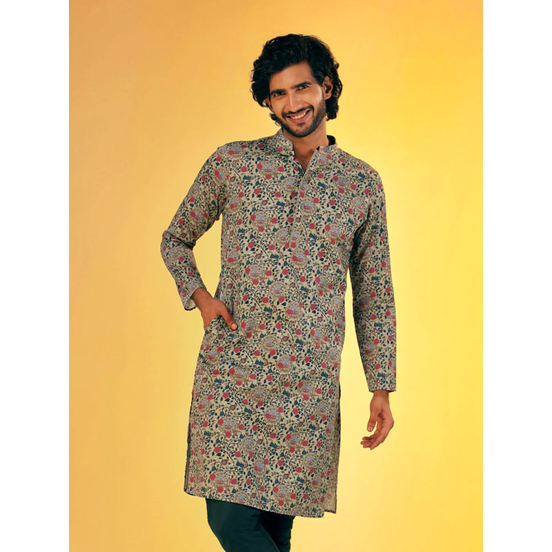 KISAH Men Beige Kurta (38)