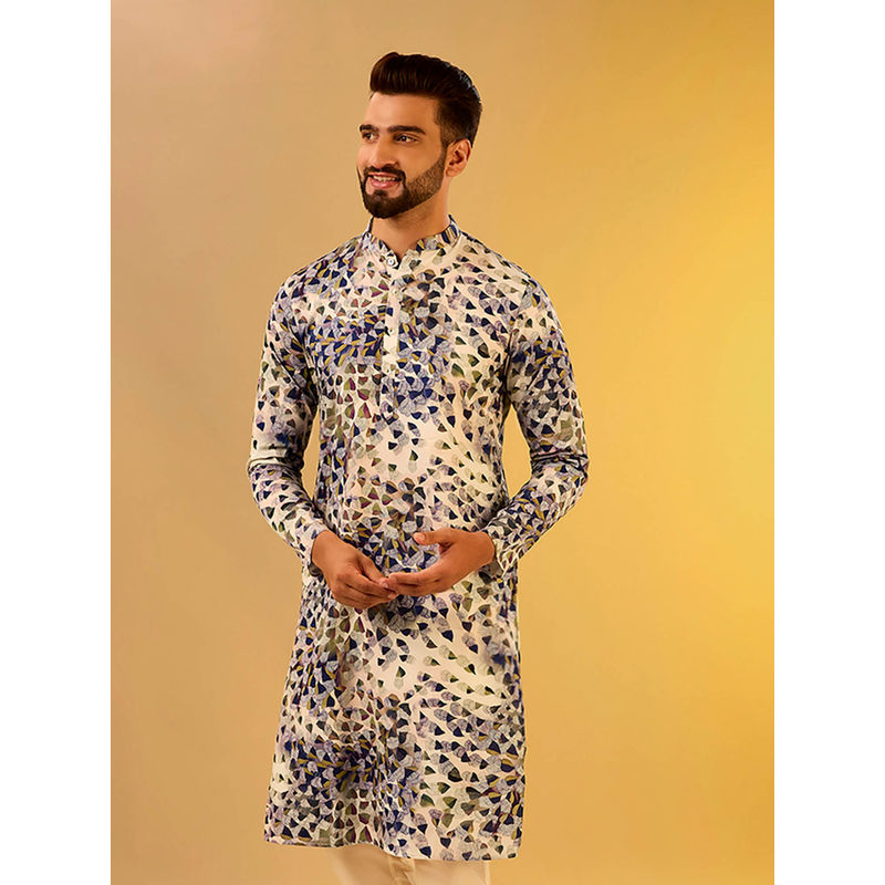 KISAH Men White Kurta (38)