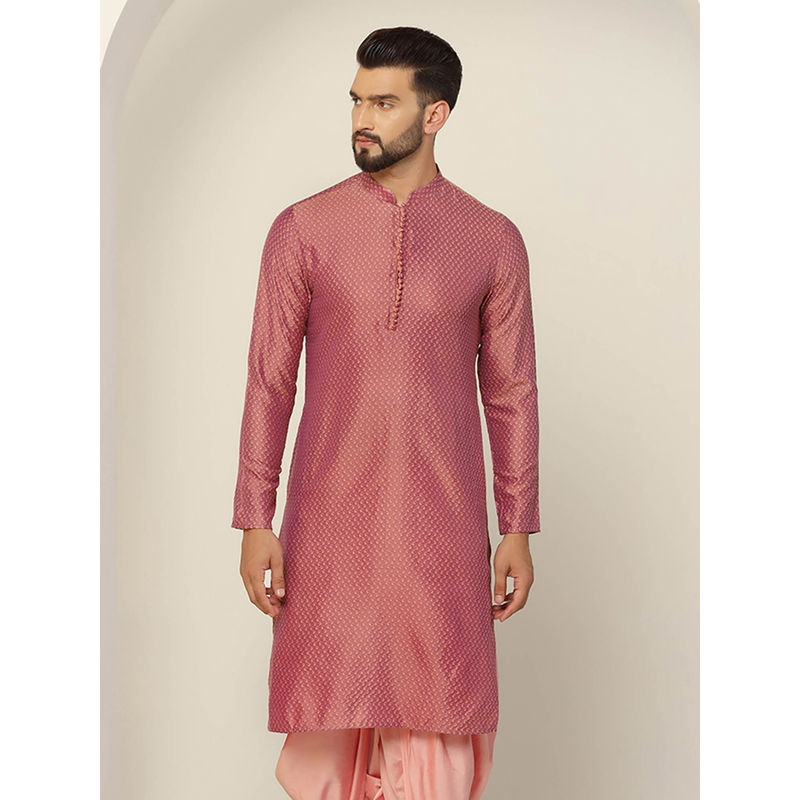 KISAH Men Peach Kurta (40)