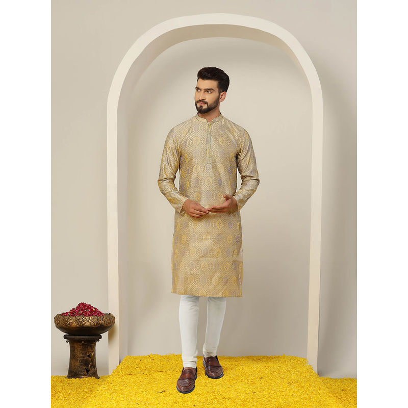 KISAH Men Multi-Color Kurta Churidar (Set of 2) (40)
