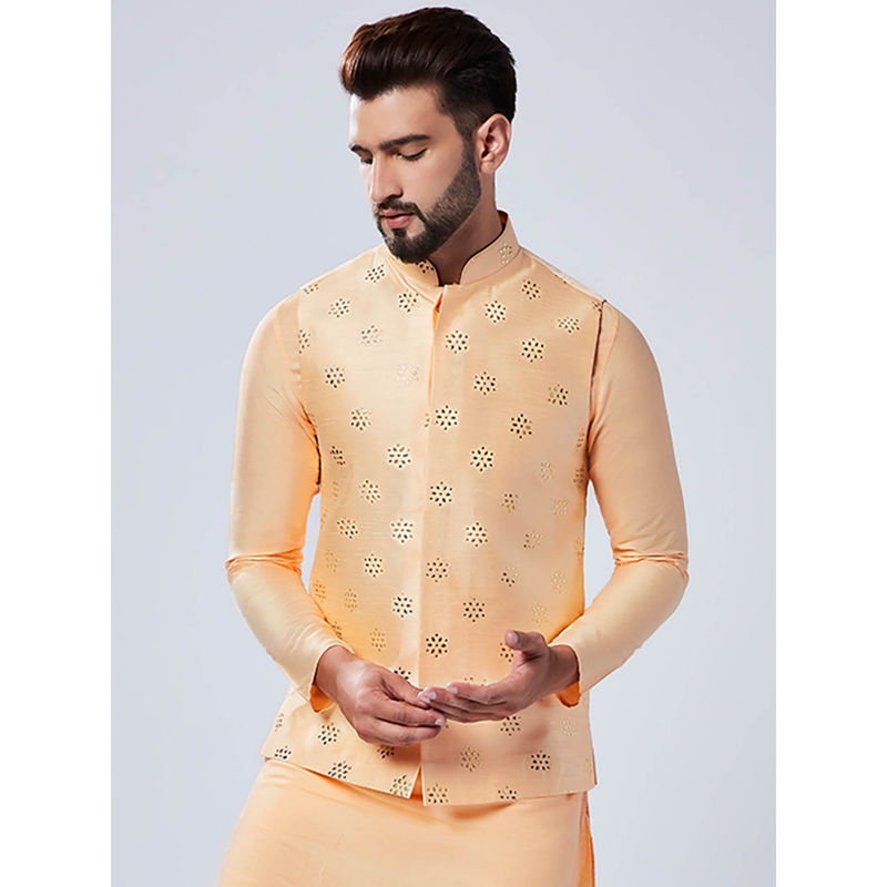 KISAH Men Nude Nehru Jacket (38)