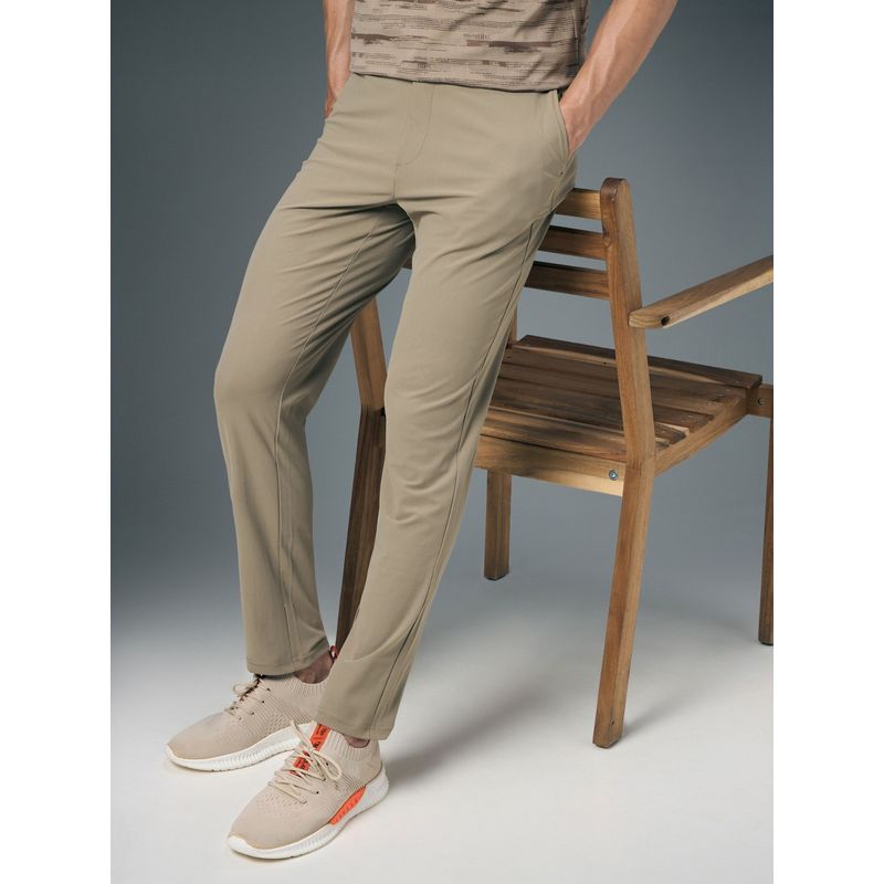 Technosport Khaki Polyester Trouser (2XL)