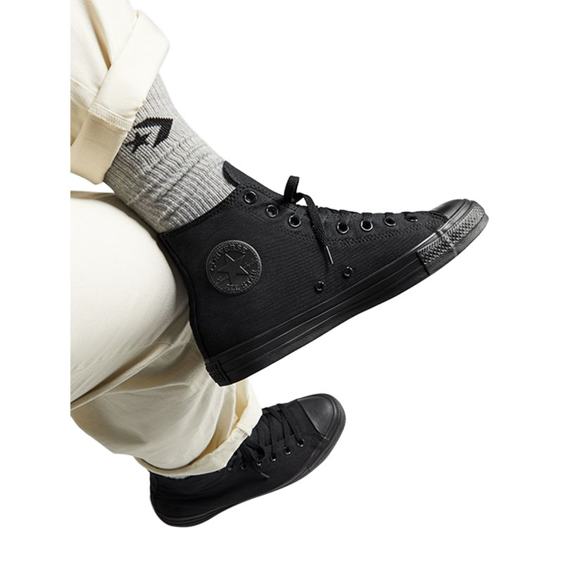 Converse Unisex Black Chuck Taylor All Star Sneakers (UK 8)