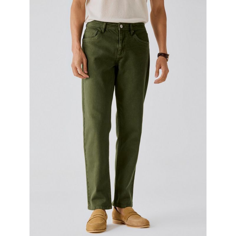 Andamen Mens Casual Twill Woven Special Dye/Wash Effect Slim Jeans (33)