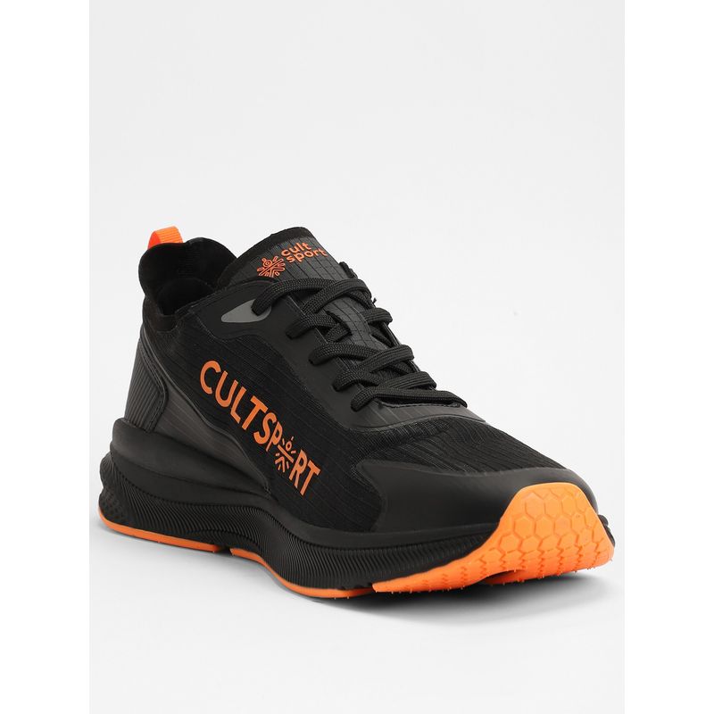Cultsport Black Comfort Men Running Shoes (UK 8)