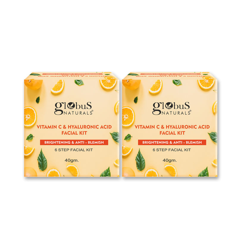 Globus Naturals Vitamin C Skin Brightening Facial Kit - Pack of 2