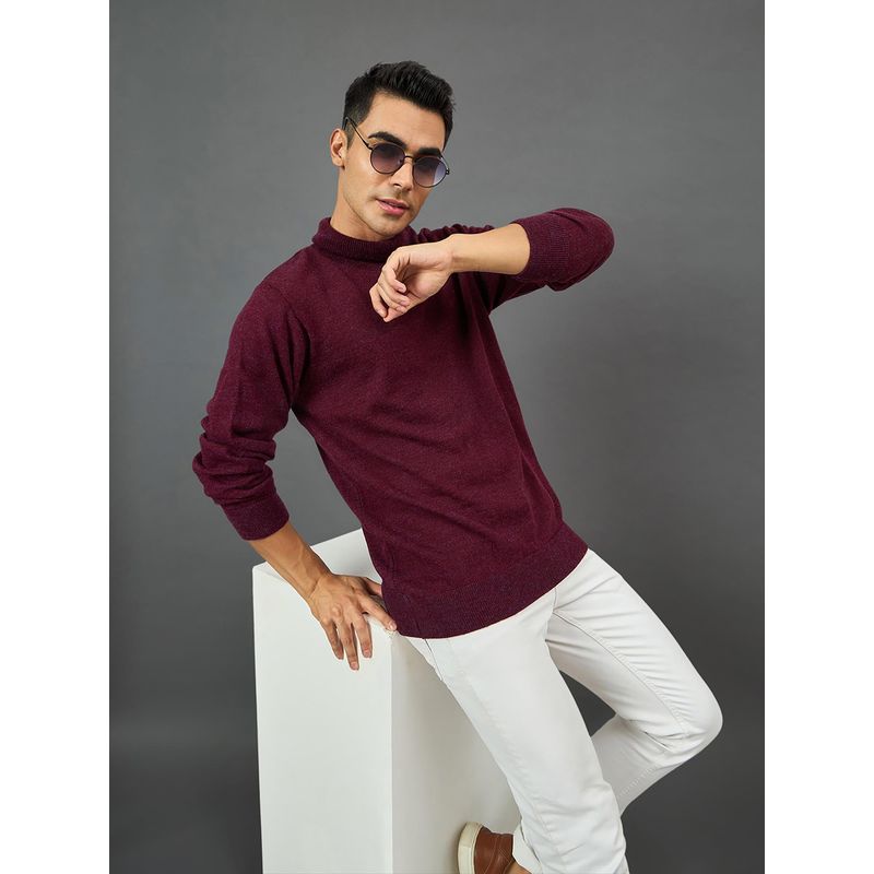 Club York Wine Solid Sweater (S)