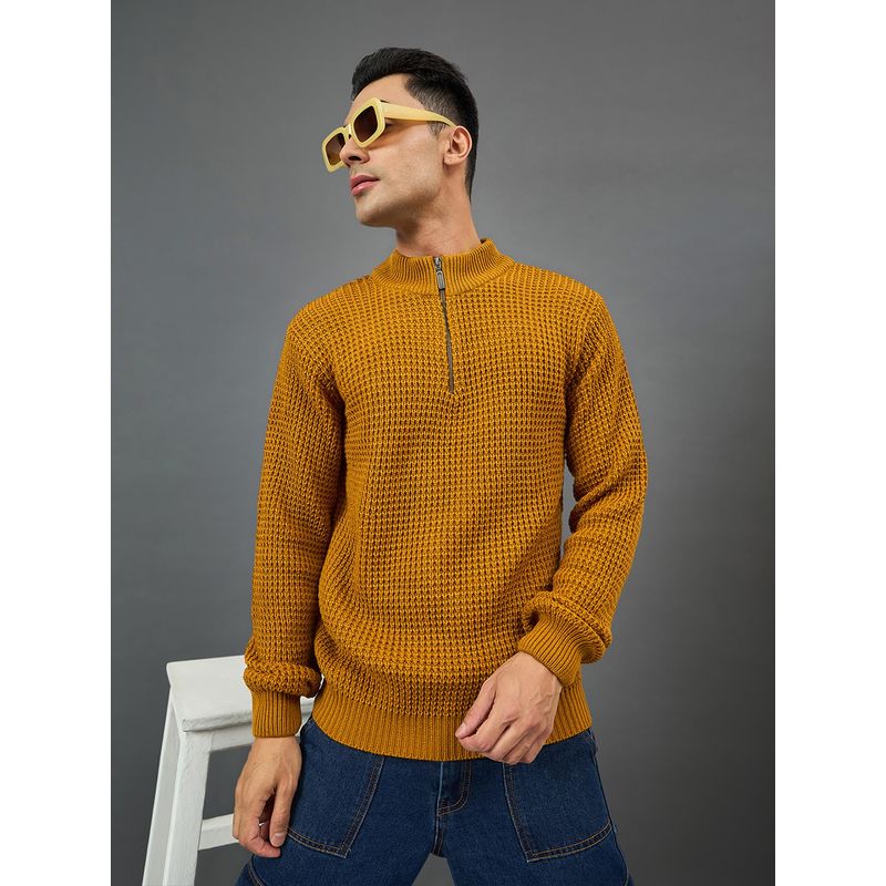 Club York Mustard Ribbed Sweater (M)