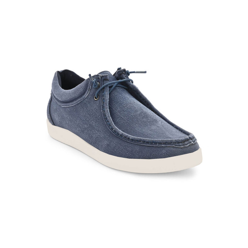 CARLO ROMANO Mens Blue Lace-Ups Boat Shoes (UK 7)