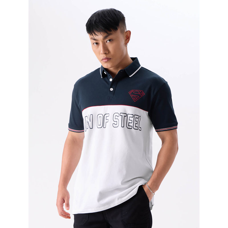 Buy The Souled Store Official Superman Man Of Steel Men Polo T Shirt Online
