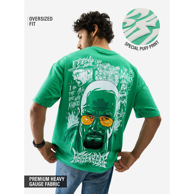 The Souled Store Official Breaking Bad: Heisenberg Men Oversized T-Shirt (L)
