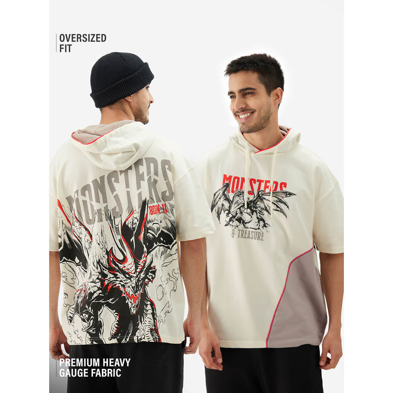 The Souled Store Official Dungeons Dragons Monsters Treasure Men Hoodie (2XL)