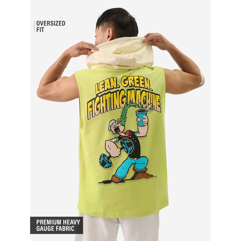 The Souled Store Official Popeye: Powerhouse Men Hoodie (2XL)