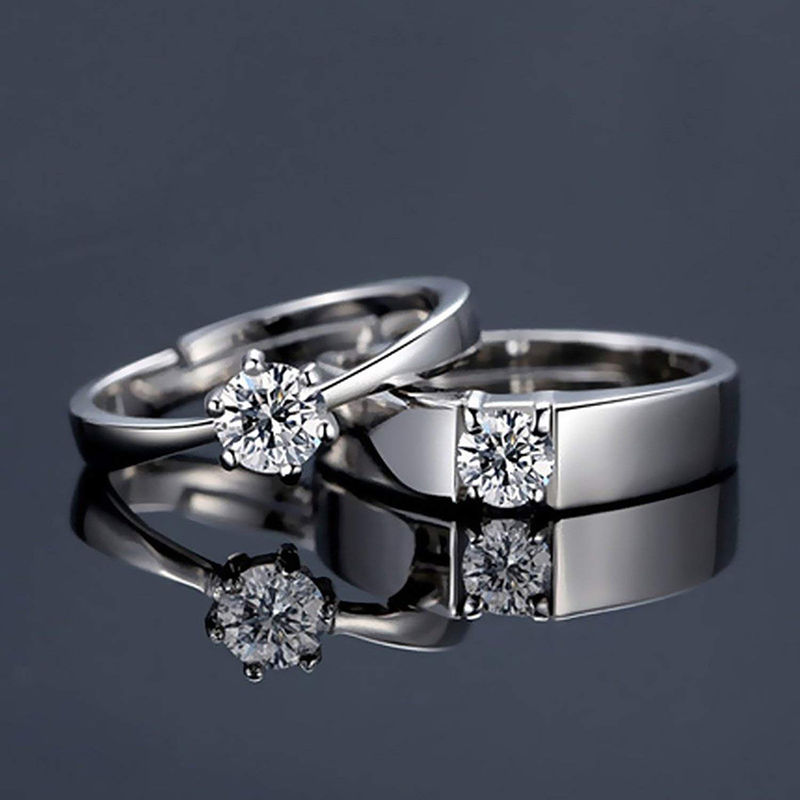 Pure Platinum Couple Rings. | Pavithra Jewels