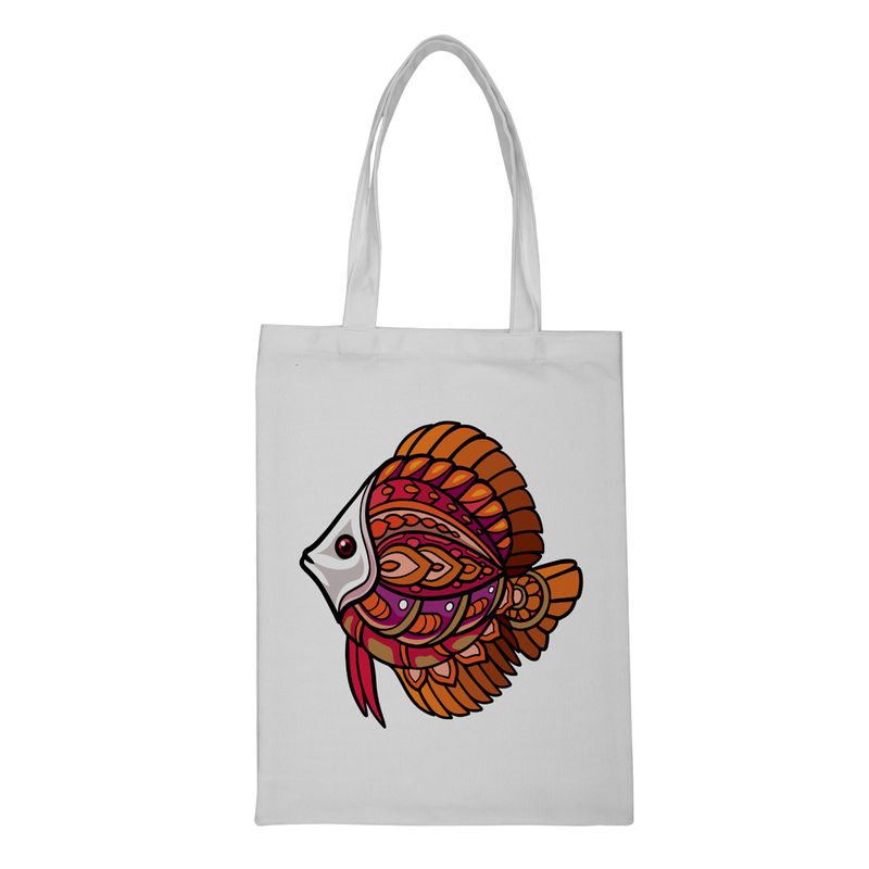 Crazy Corner Fish Print Tote Bag