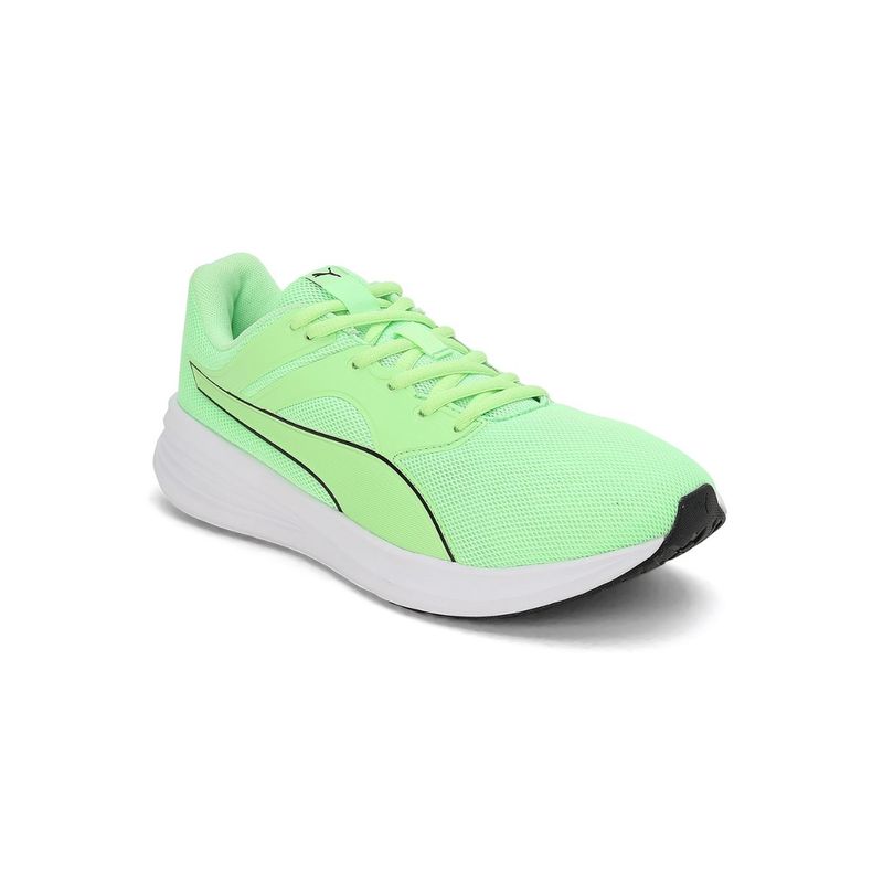 Puma Transport Unisex Green Running Shoes UK 3