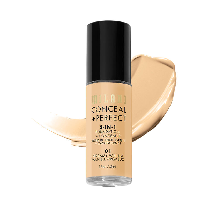 Milani Conceal + Perfect 2-In-1 Foundation + Concealer - 01 Creamy Vanilla