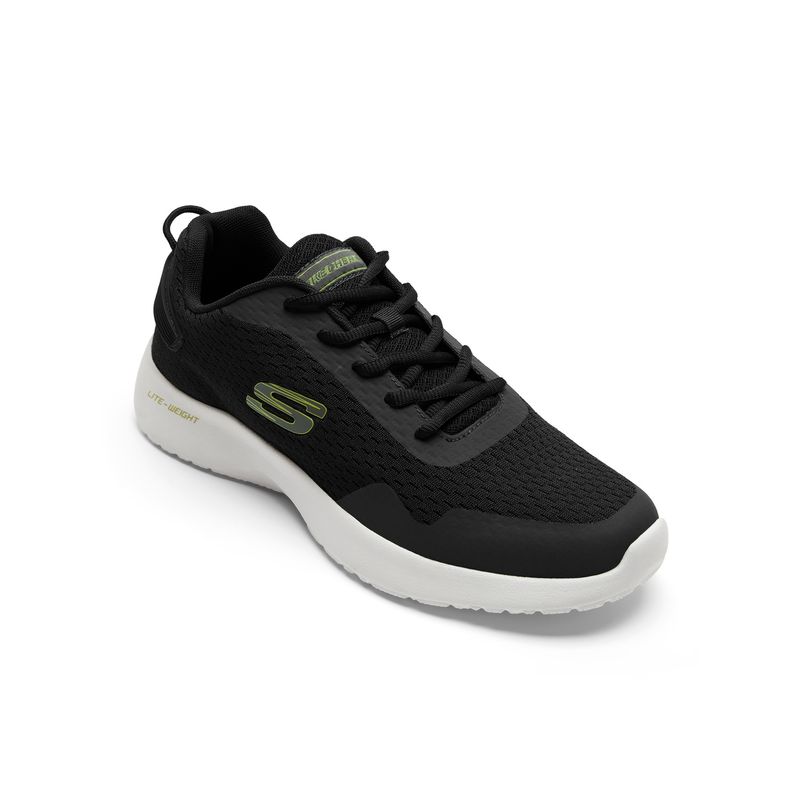 SKECHERS Mens DYNAMIGHT Black Casual Sneakers (US 9)