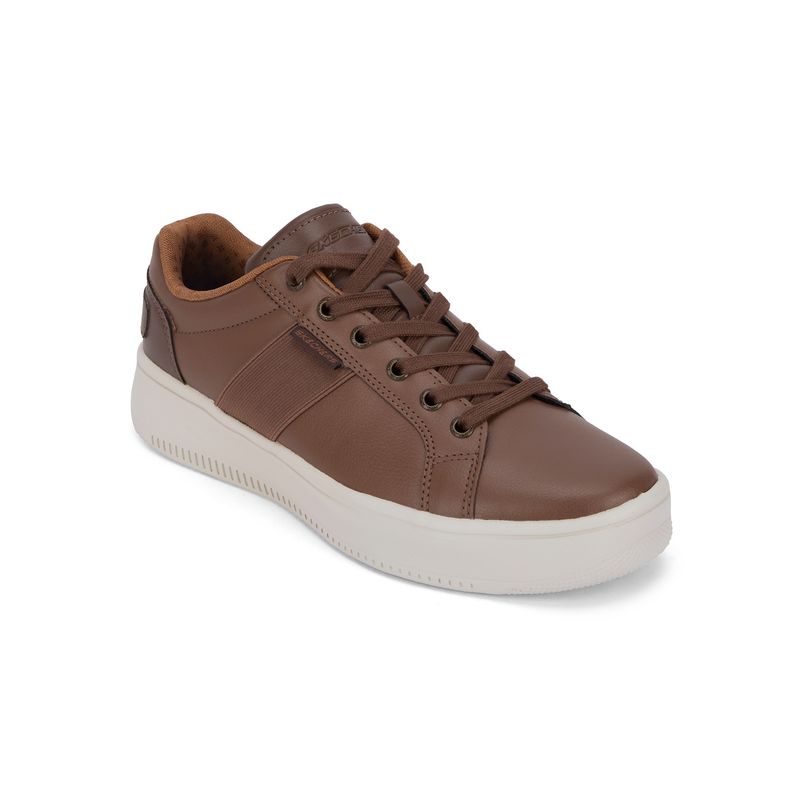 SKECHERS Mens SPORT COURT 92 Dark Brown Casual Sneakers (US 9)