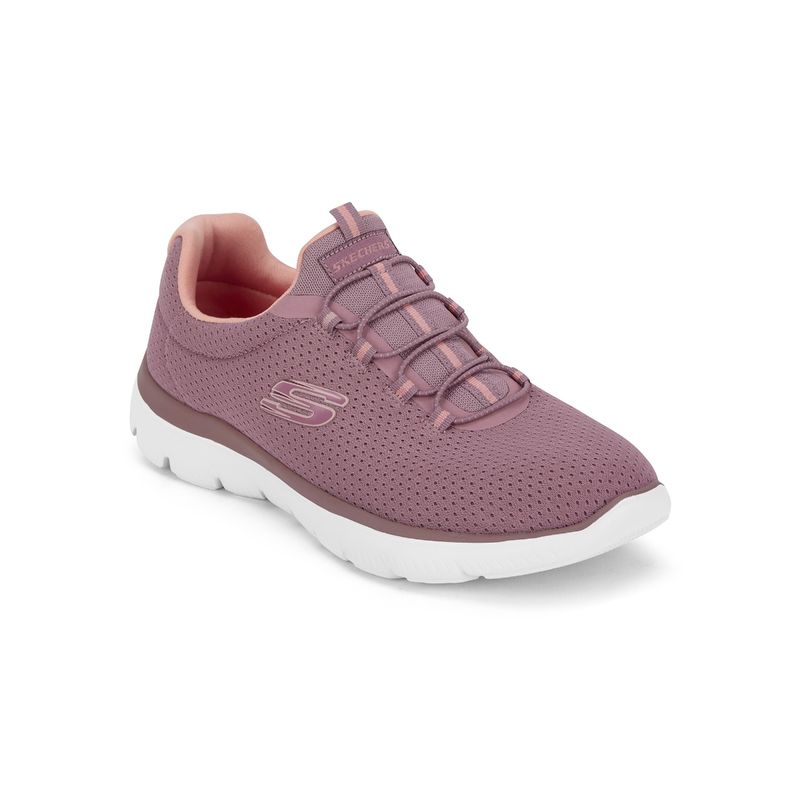 SKECHERS Womens SUMMITS Mauve Casual Sneakers (UK 5)
