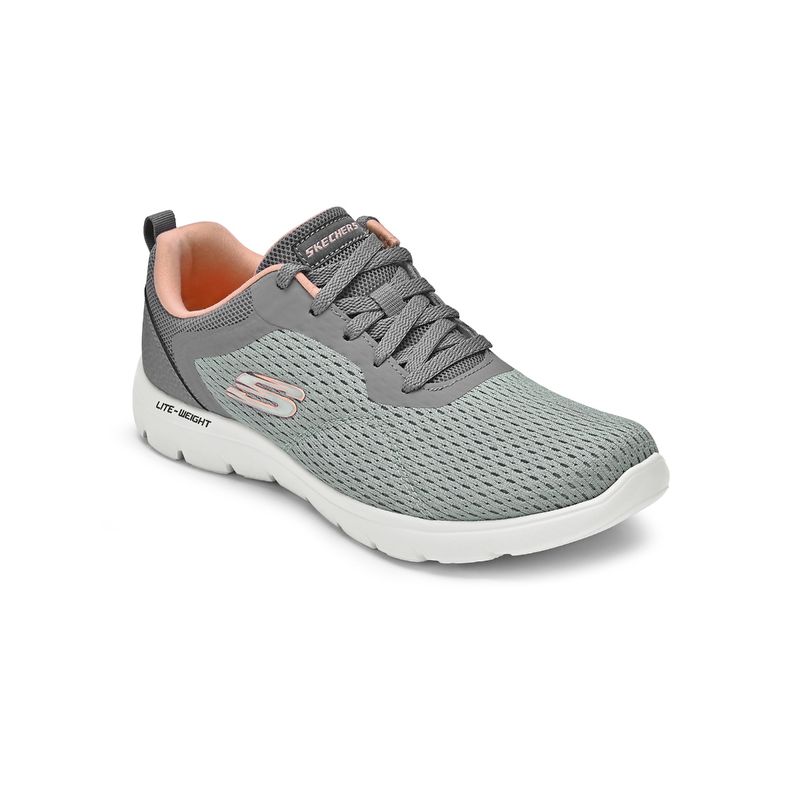 SKECHERS Womens SUMMITS Green & Coral Casual Sneakers (US 10)