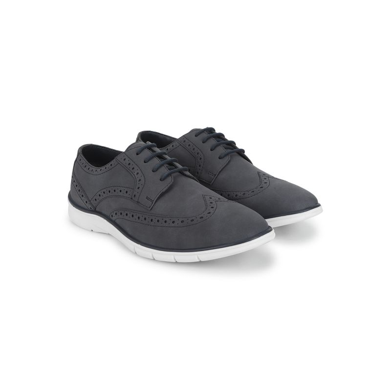 Yoho Grey Casual Brogues for Men (UK 7)