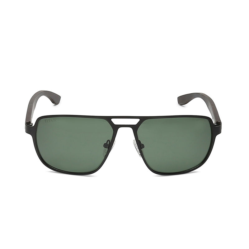 Titan Black Aviator Sunglasses (GC350GR1PV) Buy Titan Black Aviator