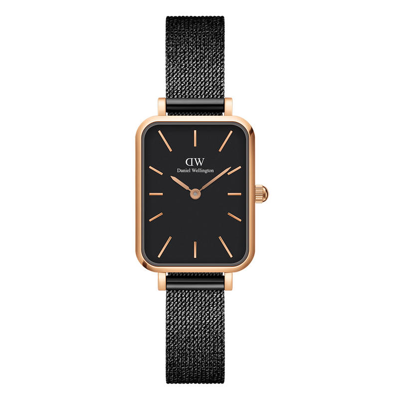 Buy Daniel Wellington Quadro 20X26 mm Black Watch For Women