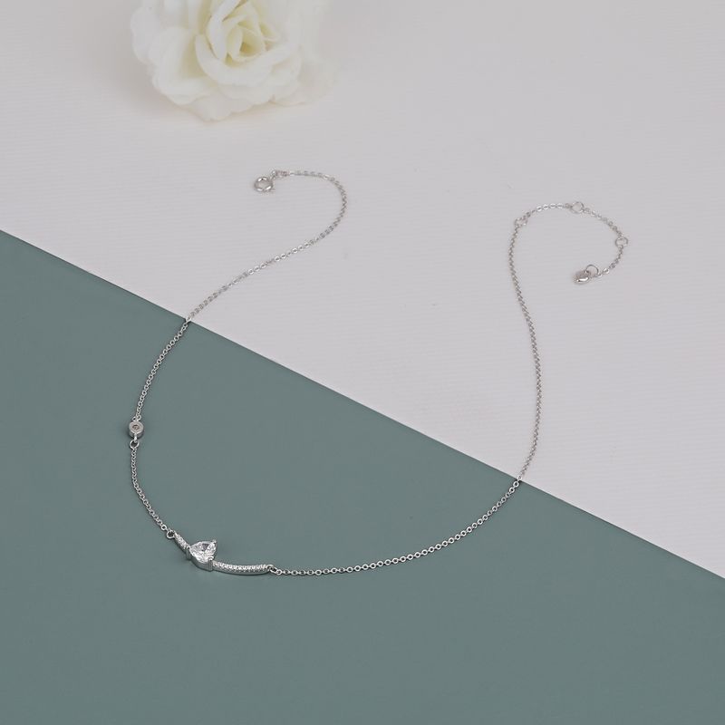 Praavy 925 Sterling Silver Love Me Forever Necklace (P19N0074) - 45