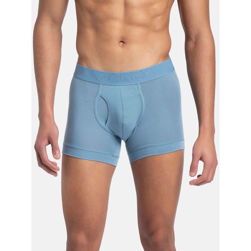 Jockey LM02 Men Environment Friendly Tencel Lyocell Fiber Trunk - Blue Shadow (L)