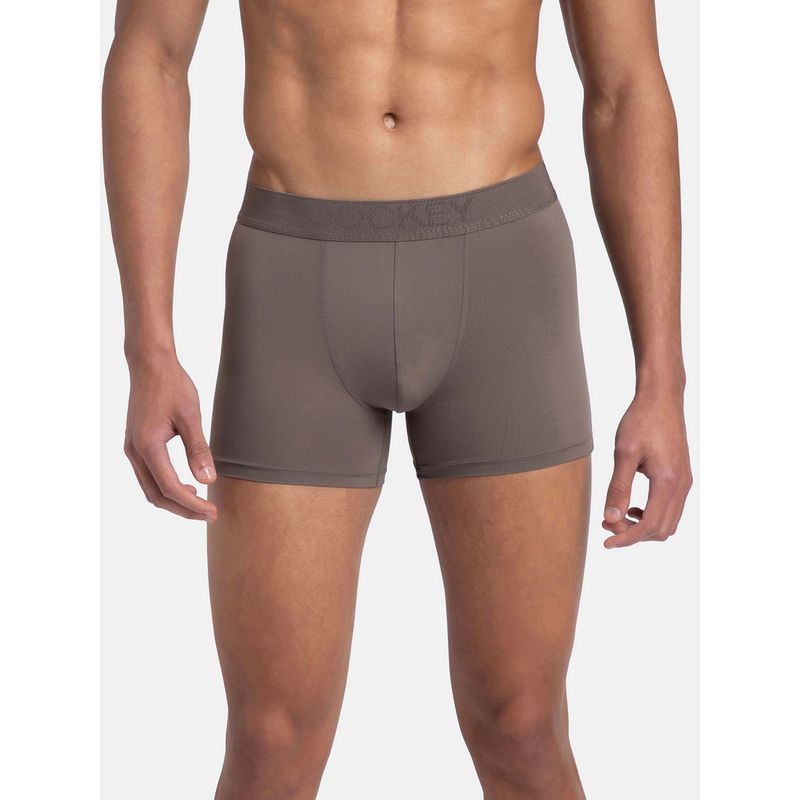 Jockey LM08 Men Soft Touch Recycled Microfiber Elastane Trunk - Dark Khaki (M)