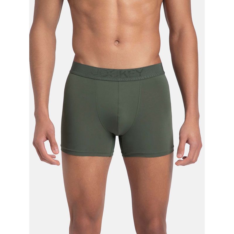 Jockey Lm08 Men Soft Touch Recycled Microfiber Elastane Trunk - Thyme (L)