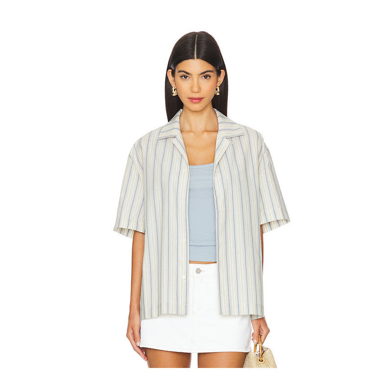 WAO Textured Stripe Camp Shirt (S)