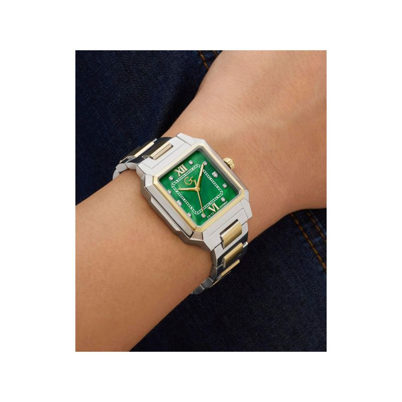 Buy GC Collection Square 32Mm Green Dial Analog Women Watch