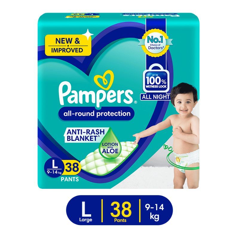 Pampers New Diapers Pants Large