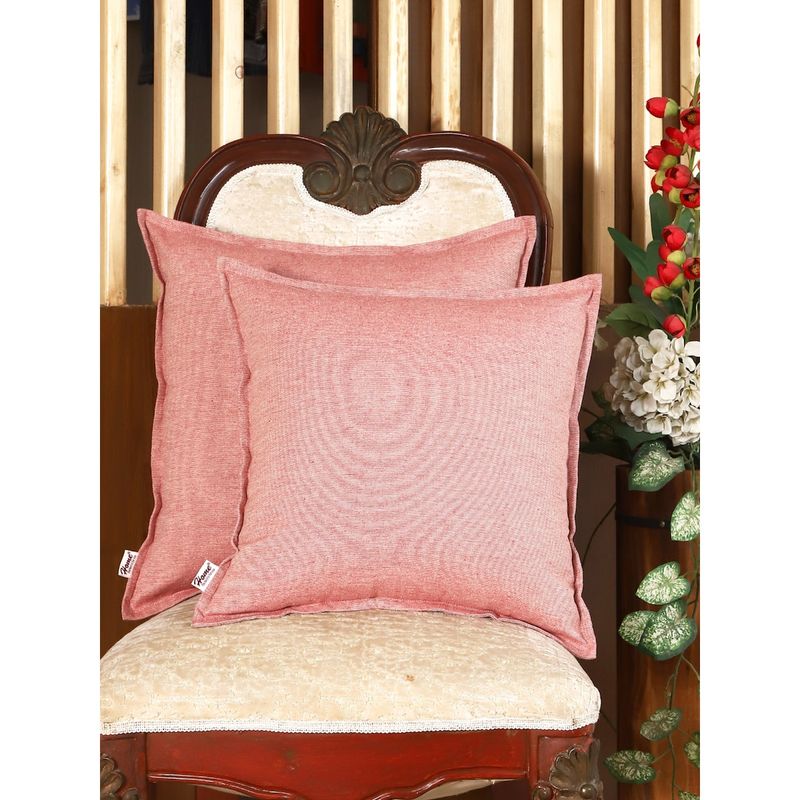 Sivya by Home Plain Cotton Cushion Covers Pack of 2 (12x18 inches)