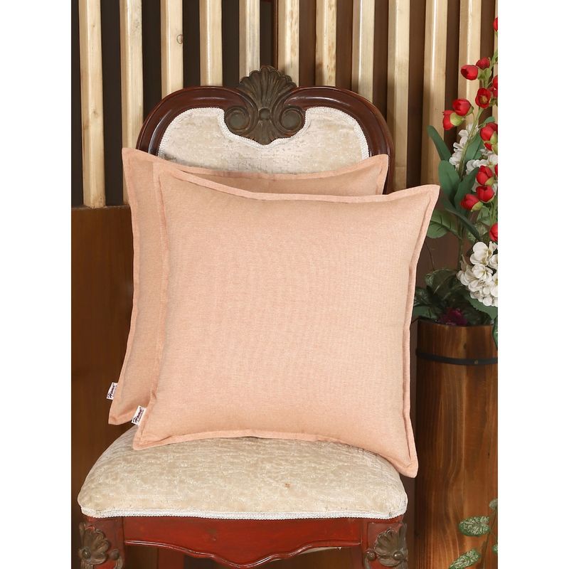 Sivya by Home Plain Cotton Cushion Covers Pack of 2 (12x18 inches)