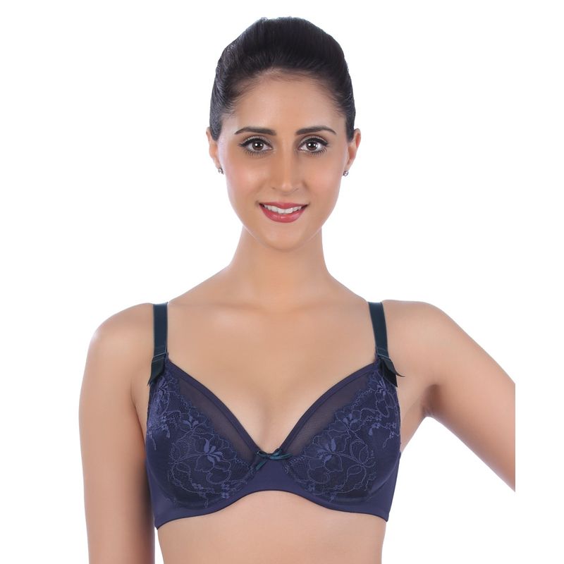 Triumph Beauty-Full 114 Wired Non Padded Full Coverage Support Bra - Blue (36B)