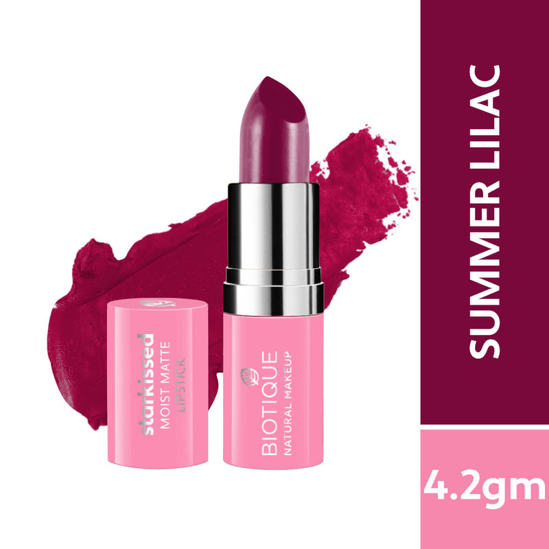Biotique Starkissed Moist Matte Lipstick - Summer Lilac