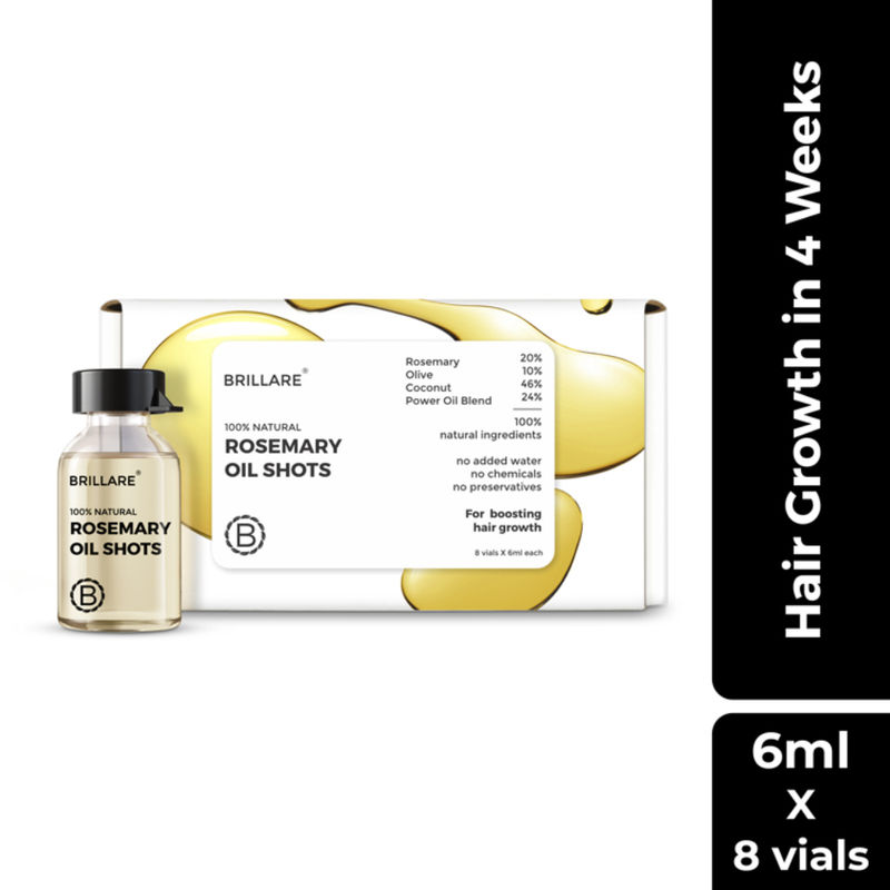 20% Rosemary Oil Shots with 10% Olive Oil | Reduces Hair Fall & Boosts Growth in 4 Weeks