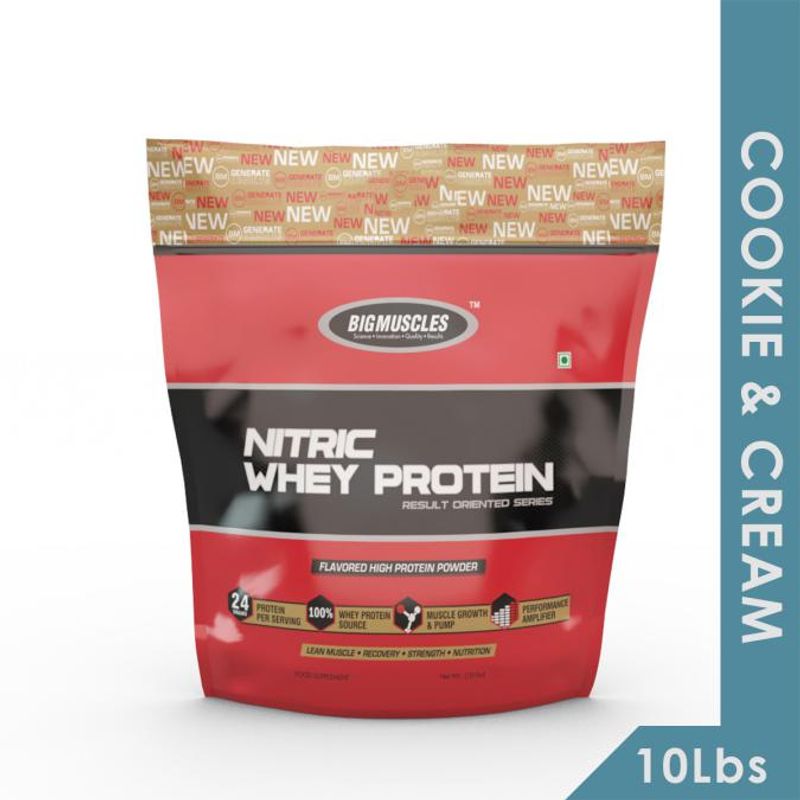 Big Muscles Nitric Whey Protein - Cookie & Cream