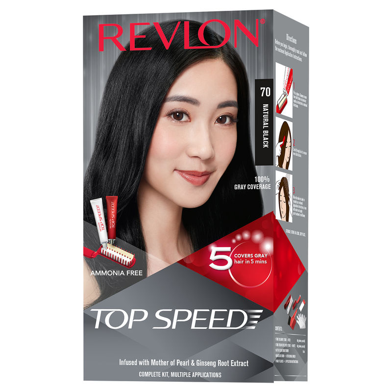 Revlon Top Speed Hair color Woman, Natural Black 70