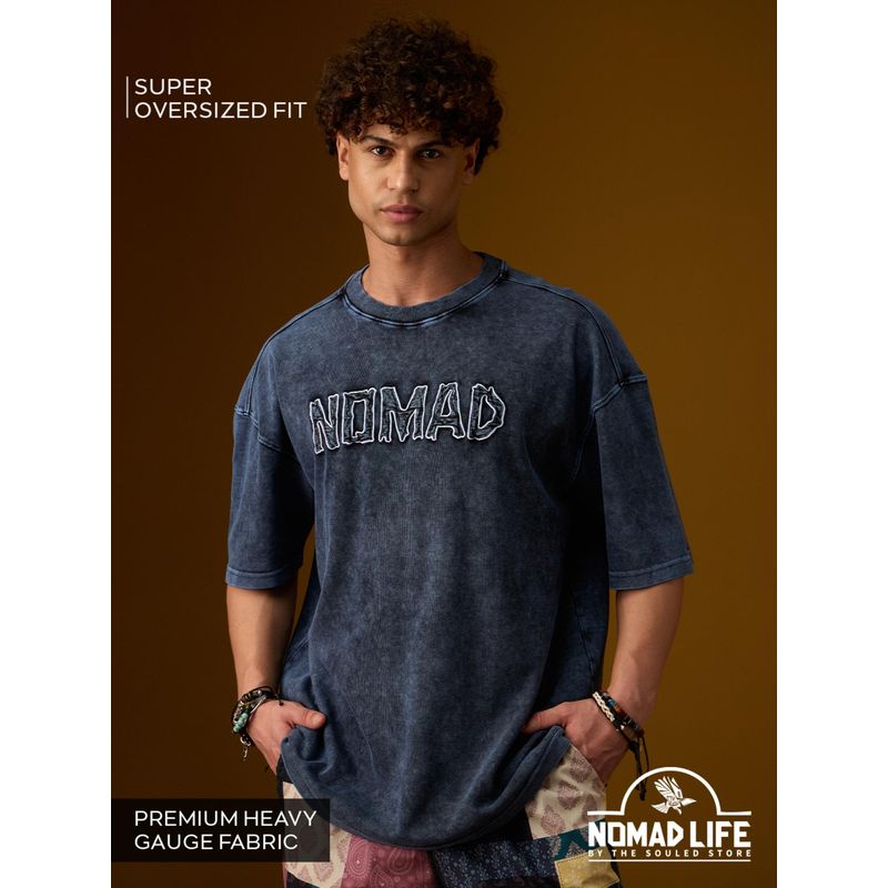 The Souled Store Nomad: Haven Men Super Oversized T-Shirts (L)