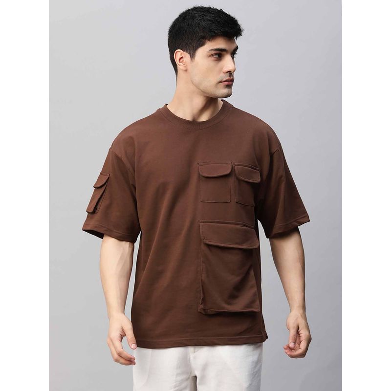 PRONK Mens Cargo T-Shirt Cocoa (M)