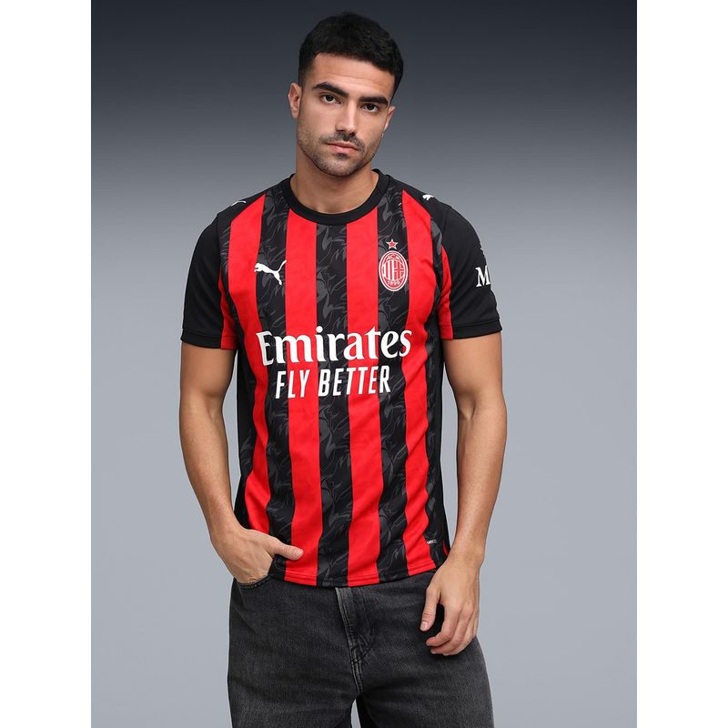 Puma Ac Milan Replica Men's Football T-Shirt - Red (XS)