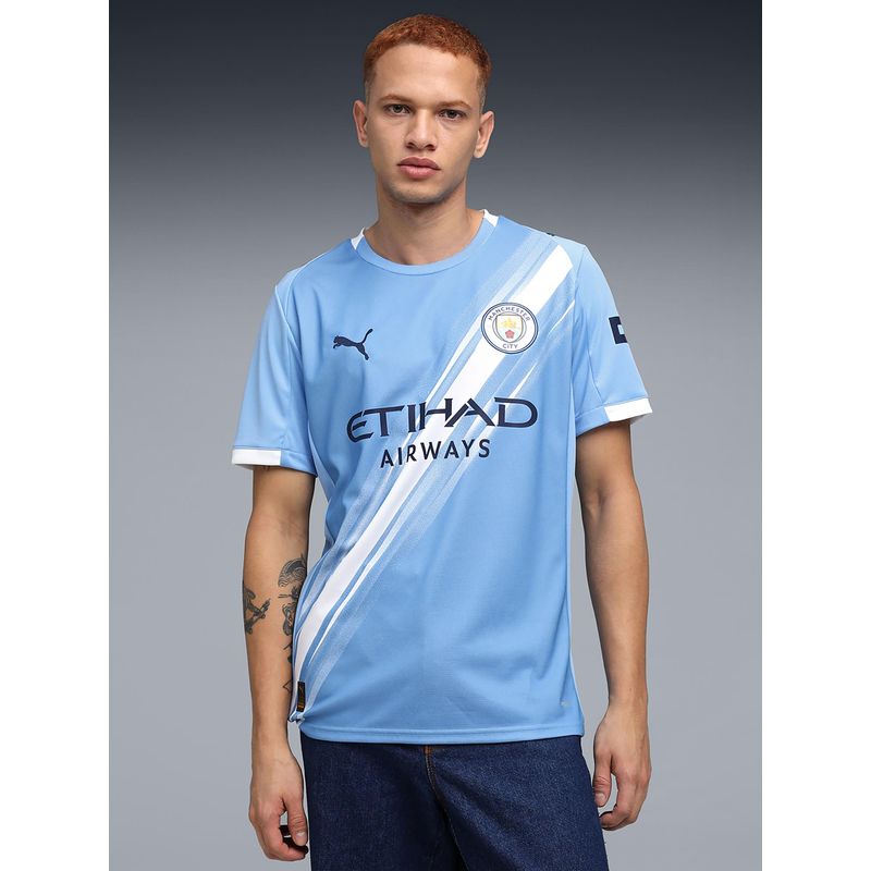 Puma Manchester City 25/26 Men's Home Replica T-Shirt - Blue (XS)