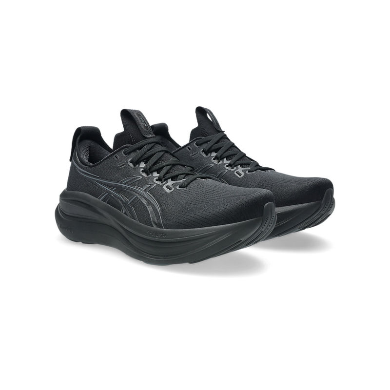 ASICS Men Black GEL-NIMBUS 28 Running Shoes (UK 8)