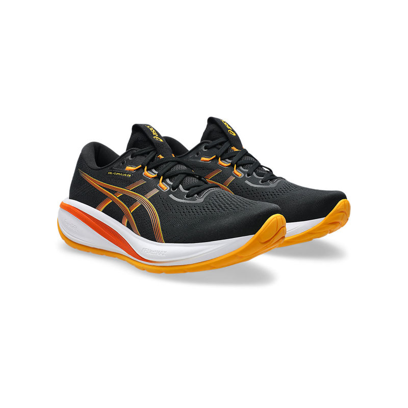 ASICS Men Black GEL-CUMULUS 28 Running Shoes (UK 9)